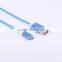 Braided double sided Micro USB cable for Andriod reversible usb plugs data cable