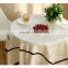 Hot selling luxury ivory wedding table cloth