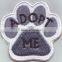 Latest dog paw embroidery paches product for garment.