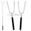 Portable Campfire Hot Dog & Marshmallow Roasting Forks Sticks with soft grip