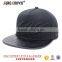 high-end 5 panel embroidery leather brim snapback cap