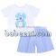 Beautiful bunny applique boy outfit