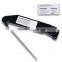 Digital Food Thermometer Cooking Stainless Steel Foldable Probe Meat Turkey BBQ