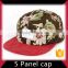 High capability discount 5 panel hat with patch