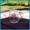 Mcdonald's Smile Glass Juice Cups Mcdonald's Gift Glass Mug Cups with Handle Drinking Juice Gift Cup Mug Glass Box