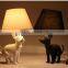 Animal lovely dog shape table lamp with resin mateial for decoration