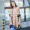 Big street PU edging latest fashion wooden beads decorated office shawl cloak