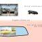 Allwinner chipset rear view mirror DVR dual camera dual cam car dashboard camera with video on right side and GPS (X6)