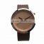 2016 lady watch fashion watch with Your print Logo for Women Men Leather Rose gold quartz watch