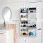 Jewelry Cosmetics Mirror, Black, White, Standing, Wall-mounted, Display Cabinet