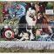 Decorative gobelin tapestry with stick pocket for wall hanging