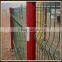 triangle curved fence with green /welded mesh panel/lattice fencing panels