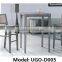Modern Style White Rattan High Bar Tables & Chairs