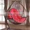 garden furniture PE rattan egg chair with stand outdoor