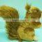 Squirrel Soft Plush Squirrel Toys Sitting Stuffed Squirrel Toys with Furry Stuck Up Tail Bright Eyes