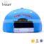 Simple cheap custom floral flat brim 3D embroidery snapback cap