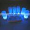 white set of remote control rechargeable tea lights candles