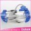 Vintage multilayer metal tube leather bracelet/mens leather bracelet wholesale