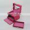 Luxury handmade paperboard leather cosmestic bag/case supplier