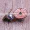 Custom guangzhou cheap embossed jeans cufflink metal shank button
