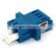 LC DX PC APC Adapter with flange in various colors