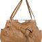 2015 new fashion ladies simple genuine PU leather tote bag