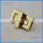 new style zinc alloy square turn lock for purse & luggage metel bag parts wholesale