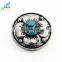 2016 New Replaceable Arrival Decorative Flower Alloy Crystal Snap Button Cover