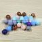 Colorful Round Beads for Jewelry Making Silicone Teething Beads Baby Loose Beads
