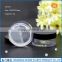 5g empty matte black loose powder container with rotating sifter