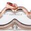 beard floating locket pendant with rhinestone