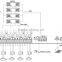 Professional Digital ip network audio system with RJ45 port
