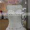New Arrival See-through Lace Neck Layered Organza Ruffle Wedding Dress (KB2015-105)