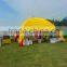 Inflatable Yellow and Blue Aqua Sphere Experience
