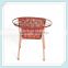 Factory direct family iron Wicker wrought iron Circle Lounge Chair-like outdoor balcony rattan chairs