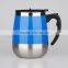 China supplier travel auto coffee mug 400ml water cup leakproof double wall stainless steel mug