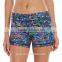 Brand clothes supplier gym wear stretchy all over sublimation print women fit yoga shorts
