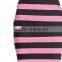 OEM Service apparel wholesale spandex knitted mini bodycon women stripe skirt