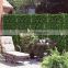 Artificial grass wall, buxus leaf shape design screen
