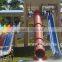 Indoor fiberglass water slide water park equipment