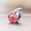 D118 925 silver flower charms,enamel color bracelet charm beads