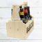6 bottle beer carrier,wooden beer trug,wooden trug for wine