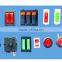 rock thermostat switch botton 16A 250V Oven Dump Switch for fan for electrical heater