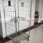 2-sided folding storage roll container transport trolley, cart