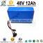 High Quality Customs 12v 5ah lithium battery pack 48v 12ah lithium battery pack with BMS li-ion battery pack for asus a32-f5