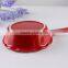 China suppliers kitchen cookware ceramic baking pans with red handle