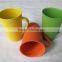 Ecological Conventional Hot design Bamboo fiber biodegradable mugs with handle