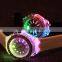 high quality free sample unisex led light watch colorful silicone strap wristwatch