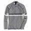 Polyamide Nylon Elastane Spandex Comfortable Long Sleeve Custom Printed Classic Navy Blue White Stripe Beach Surfing Rash Guard