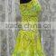 High quality women sleeveless yellow dance dress QQ024